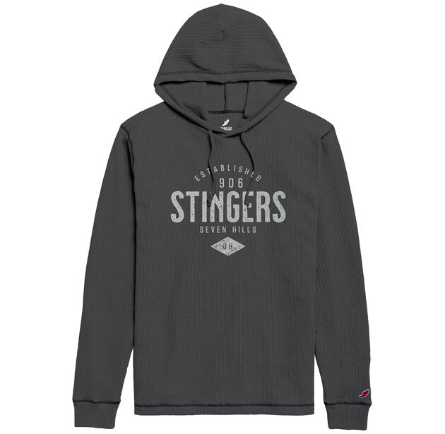 Waffle Pullover Hood-Grey