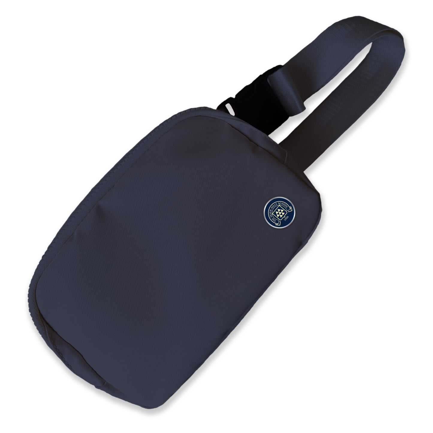 Belt Bag in Navy, Cream, Pink & Grey