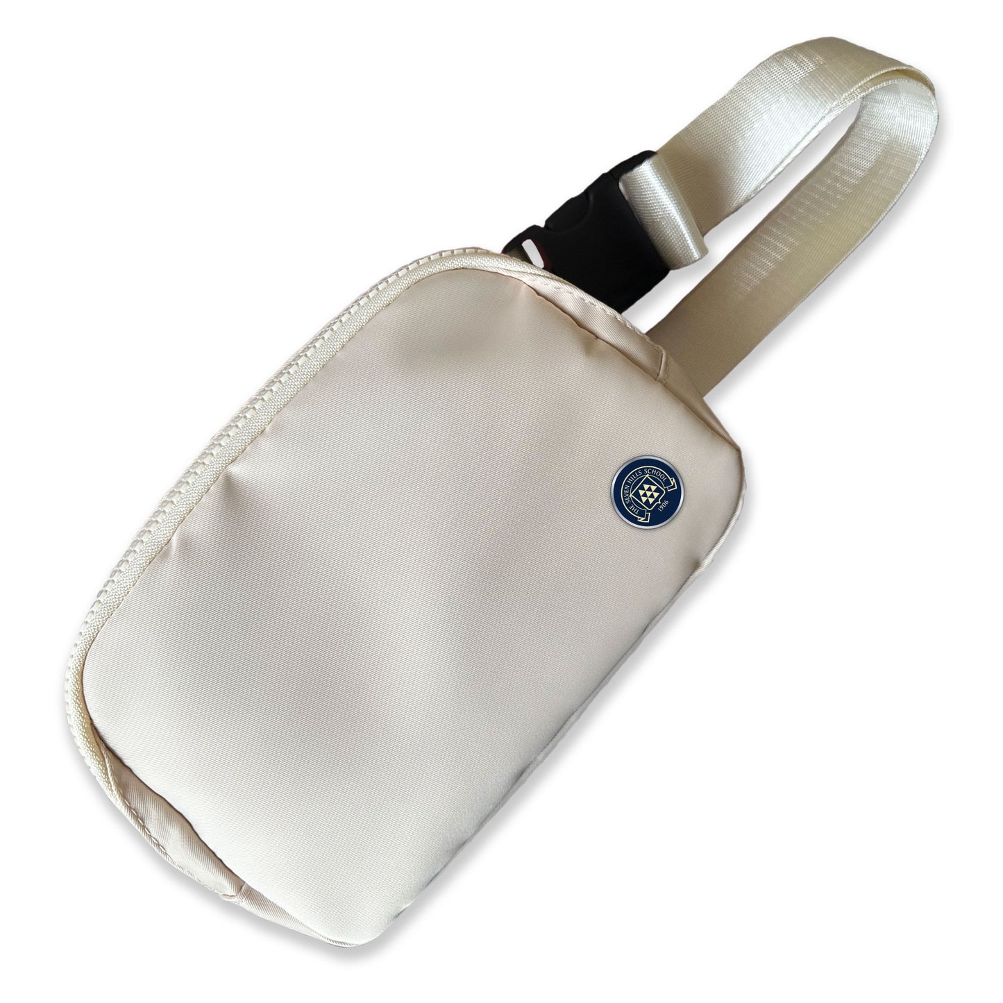 Belt Bag in Navy, Cream, Pink & Grey