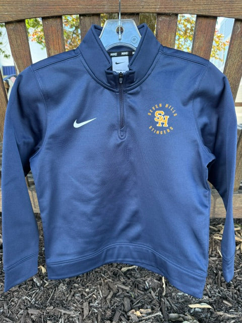 Nike Youth Therma 1/4 Zip in Navy