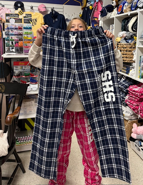 Restocked!!! Flannel PJ Pants, Adult sizes, Navy & Pink