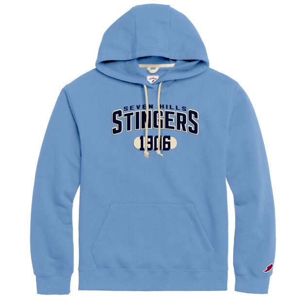 Light Blue Hoodie with Embroidery