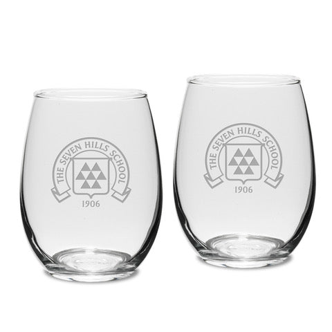 Set of Stemless Wine Glasses