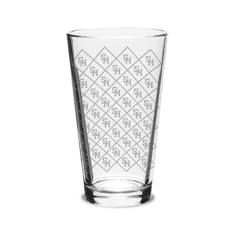 Etched Glass Tumbler