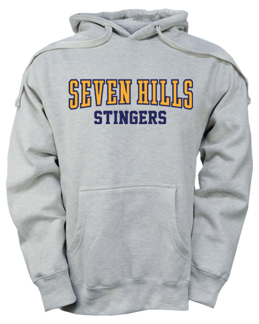 Hooded Applique Retro Sweatshirt