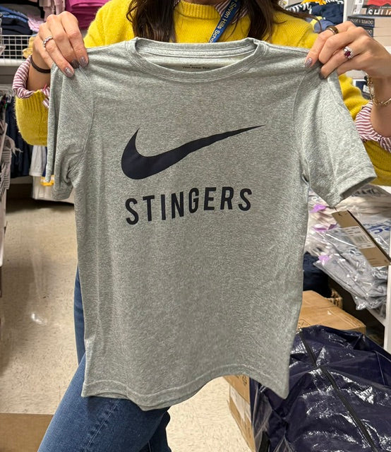 Restocked! Nike Youth Performance Tee in Valor Blue and Grey