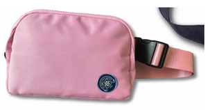 Belt Bag in Navy, Cream, Pink & Grey