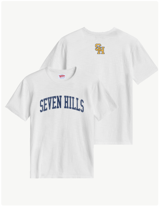 New! Seven Hills Tee Shirt in Arctic White (Unisex)