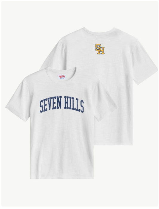 New! Seven Hills Tee Shirt in Arctic White (Unisex)