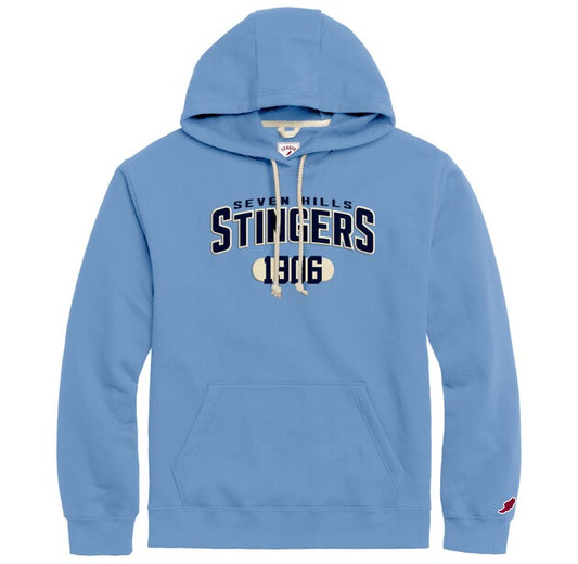 Light Blue Hoodie with Embroidery