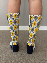 Load image into Gallery viewer, Interlocking SH with Argyle Back Sock