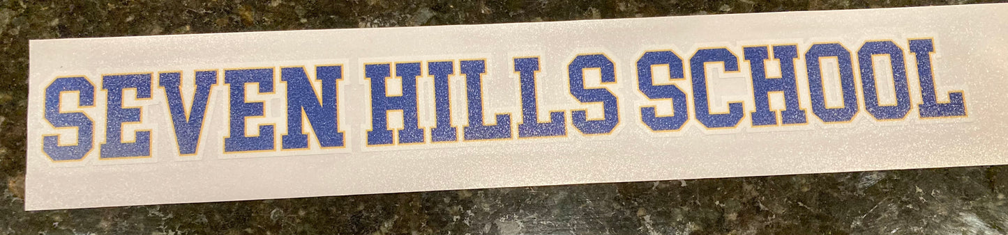 SEVEN HILLS SCHOOL Vinyl Decal